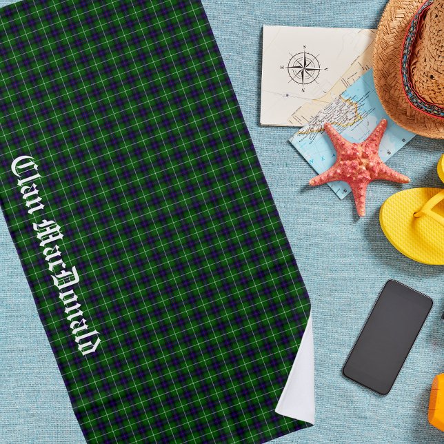 Clan MacDonald Tartan Kariert Strandtuch (Von Creator hochgeladen)