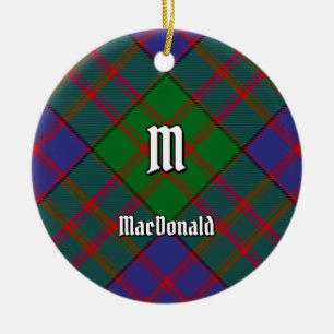 Clan MacDonald Tartan Keramik Ornament