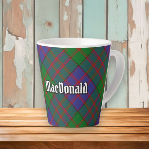 Clan MacDonald Tartan Latte Tasse