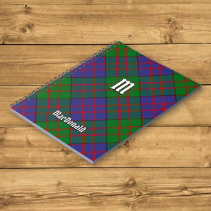Clan MacDonald Tartan Notebook Notizblock