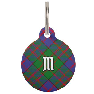 Clan MacDonald Tartan Pet ID Tag Haustiermarke