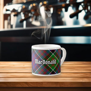 Clan MacDonald von Clanranald Tartan Espresso Cup Espressotasse