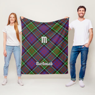 Clan MacDonald von Clanranald Tartan Fleece Blanke