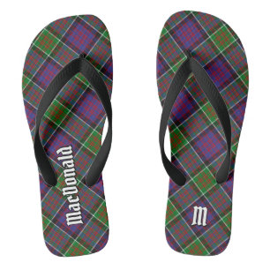 Clan MacDonald von Clanranald Tartan Flip Flops