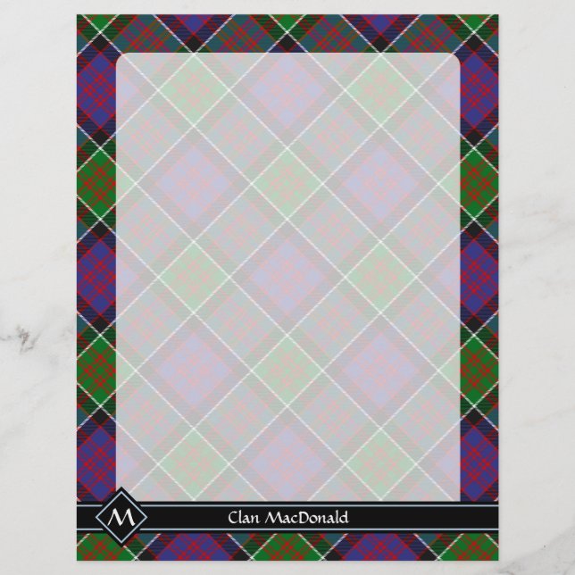 Clan MacDonald von Clanranald Tartan Flyer (Vorne)