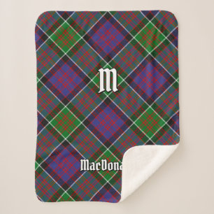 Clan MacDonald von Clanranald Tartan Sherpa Blanke Sherpadecke