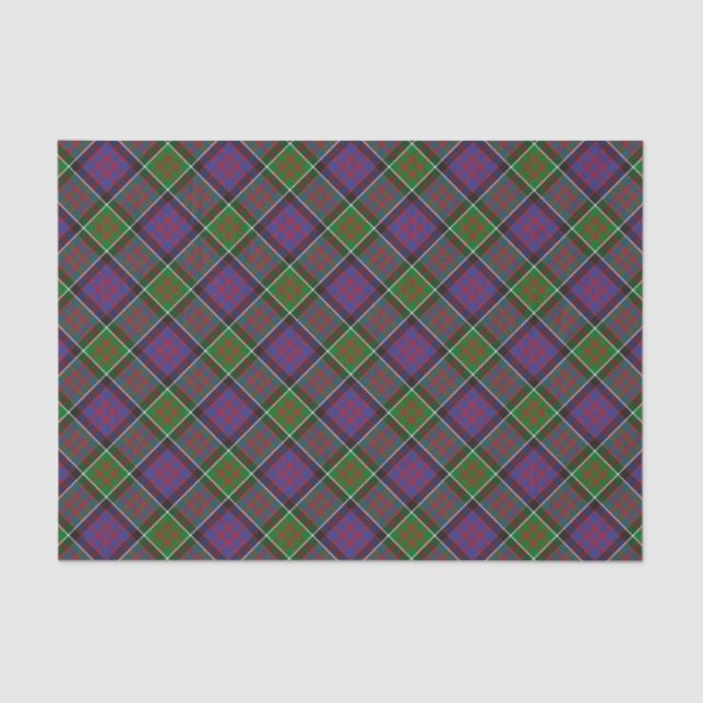Clan MacDonald von Clanranald Tartan Tissue Paper Seidenpapier (Vorderseite)