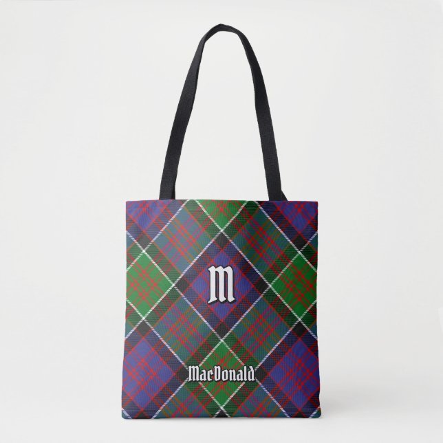 Clan MacDonald von Clanranald Tartan Tote Bag (Vorderseite)