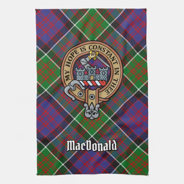 Clan MacDonald von Clanranald Wappen Kitchen Handt Geschirrtuch (Vertikal)