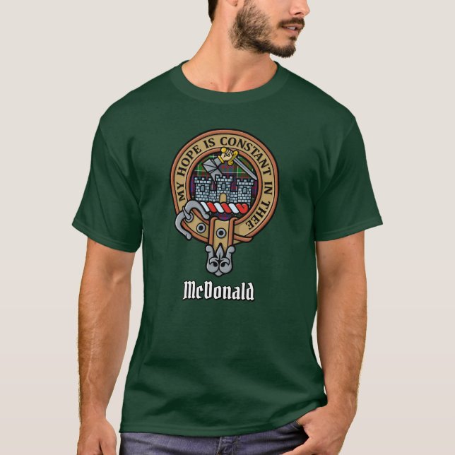 Clan MacDonald von Clanranald Wappen T - Shirt (Vorderseite)