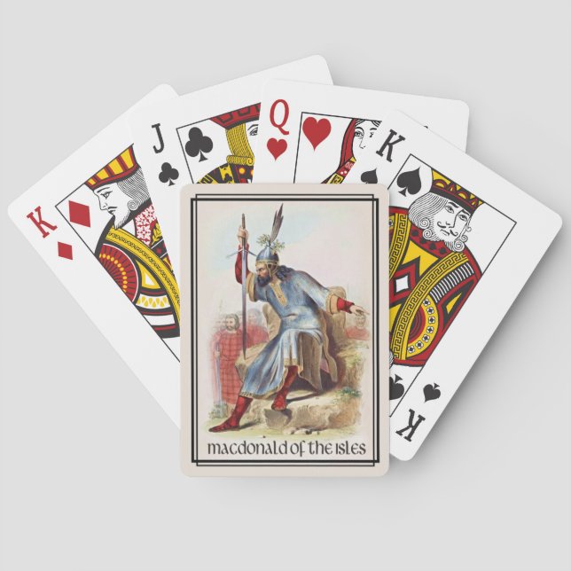 Clan MacDonald von der Isles Classic Scotland Spielkarten (Rückseite)