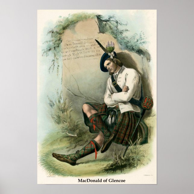 Clan MacDonald von Glencoe Poster (Vorne)