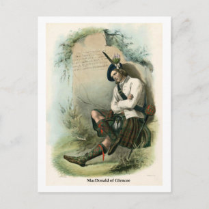 Clan MacDonald von Glencoe Postkarte