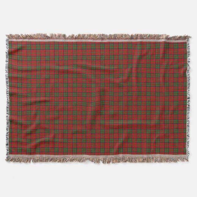 Clan MacDonald von Glencoe Tartan Decke (Vorderseite)