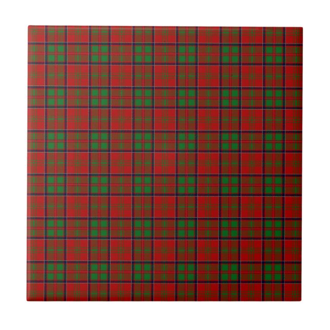 Clan MacDonald von Glencoe Tartan Fliese (Vorderseite)