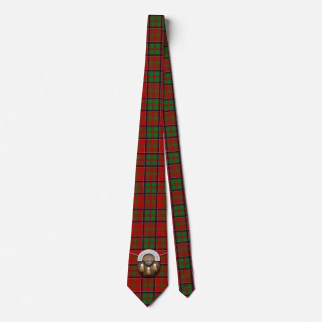 Clan MacDonald von Glencoe Tartan und Sporran Krawatte (Vorderseite)