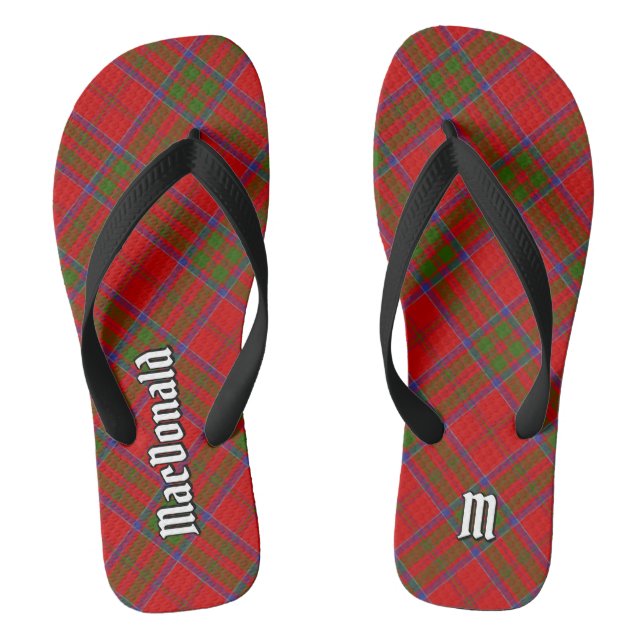Clan MacDonald von Keppoch Tartan Flip Flops (Fußbett)