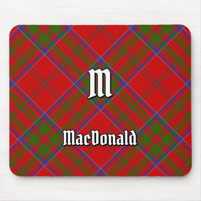 Clan MacDonald von Keppoch Tartan Mouse Pad Mousepad (Vorne)