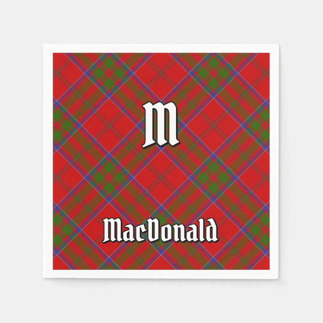 Clan MacDonald von Keppoch Tartan Napkins Serviette (Vorderseite)