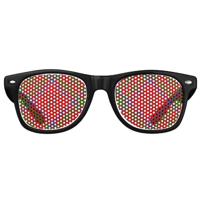 Clan MacDonald von Keppoch Tartan Retro Sonnenbril Partybrille (Vorderseite)