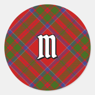 Clan MacDonald von Keppoch Tartan Runder Aufkleber