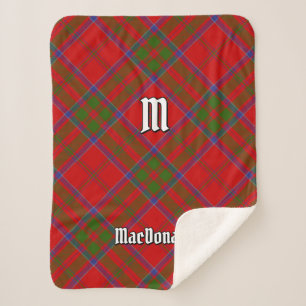 Clan MacDonald von Keppoch Tartan Sherpa Blanket Sherpadecke