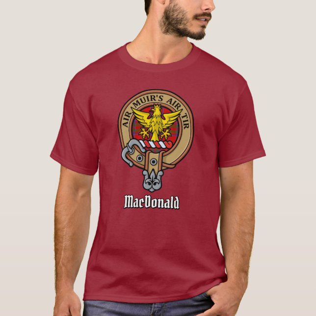 Clan MacDonald von Keppoch Wappen T - Shirt (Vorderseite)
