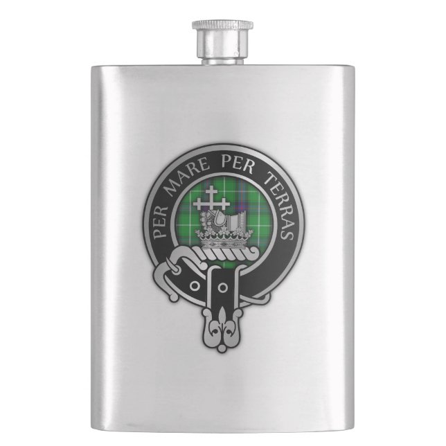 Clan MacDonald Wappen Flask Flachmann (Vorderseite)
