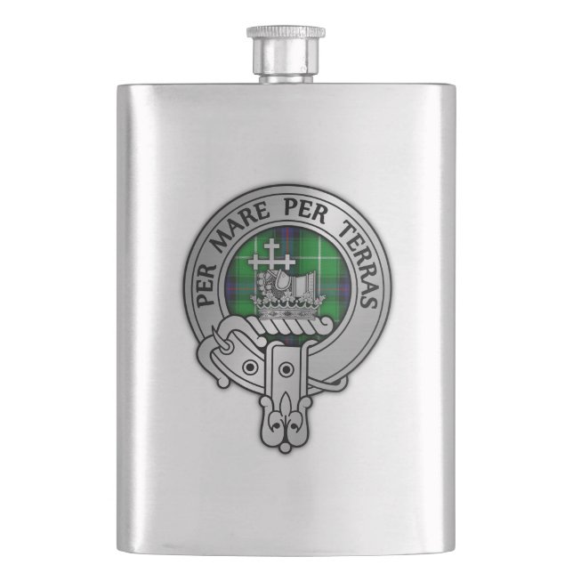 Clan MacDonald Wappen Flask Flachmann (Vorderseite)