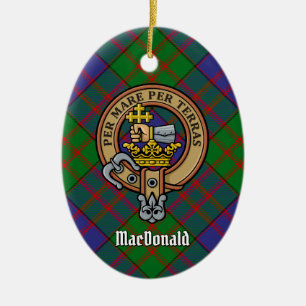 Clan MacDonald Wappen Keramik Ornament