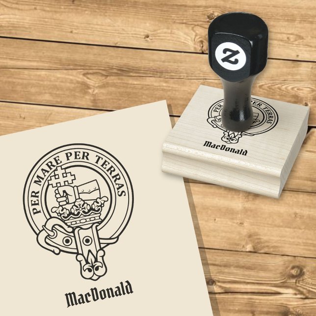 Clan MacDonald Wappen Rubber Briefmarke Gummistempel (Von Creator hochgeladen)