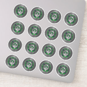 Clan MacDonald Wappen & Tartan Knot Aufkleber