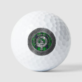 Clan MacDonald Wappen & Tartan Knot Golfball