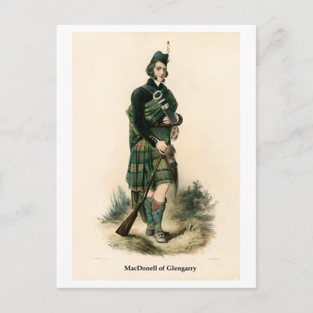 Clan MacDonell of Glengarry Postkarte (Vorderseite)