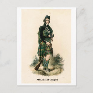 Clan MacDonell von Glengarry Postkarte