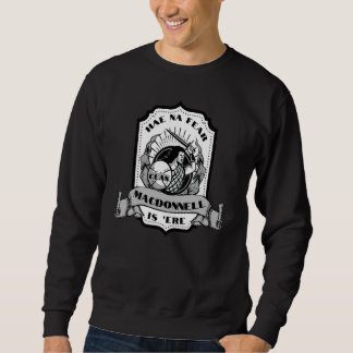 Clan MacDonnell Schwertkämpfer Schottisches Abzeic Sweatshirt