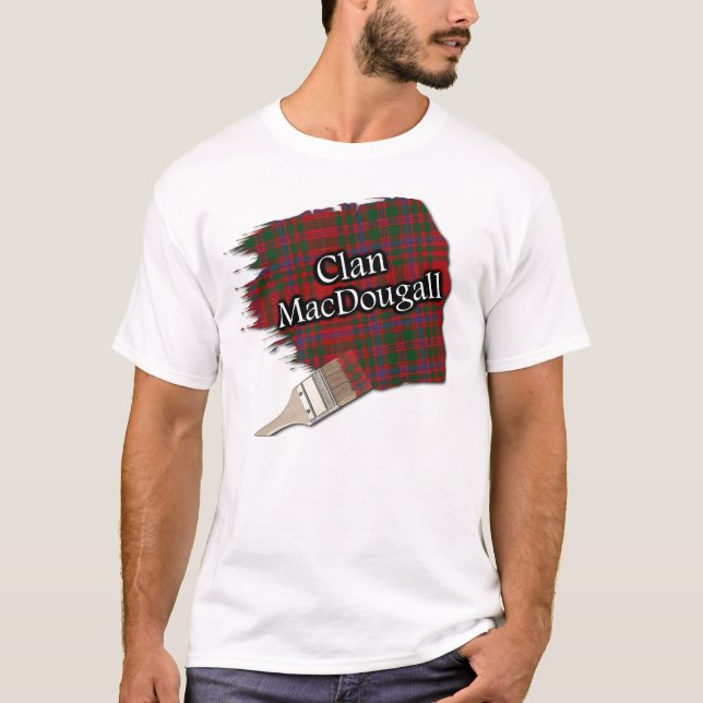 Clan MacDougall Scottish Tartan Paint Shirt (Vorderseite)