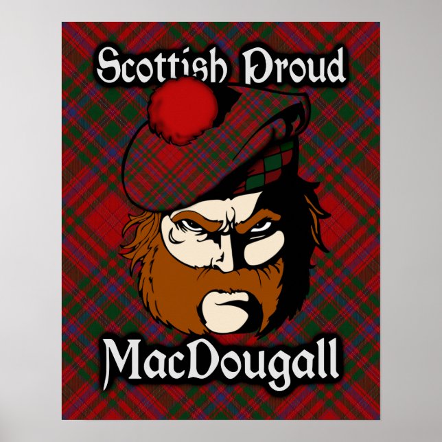 Clan MacDougall Scottish Tartan Poster (Vorne)