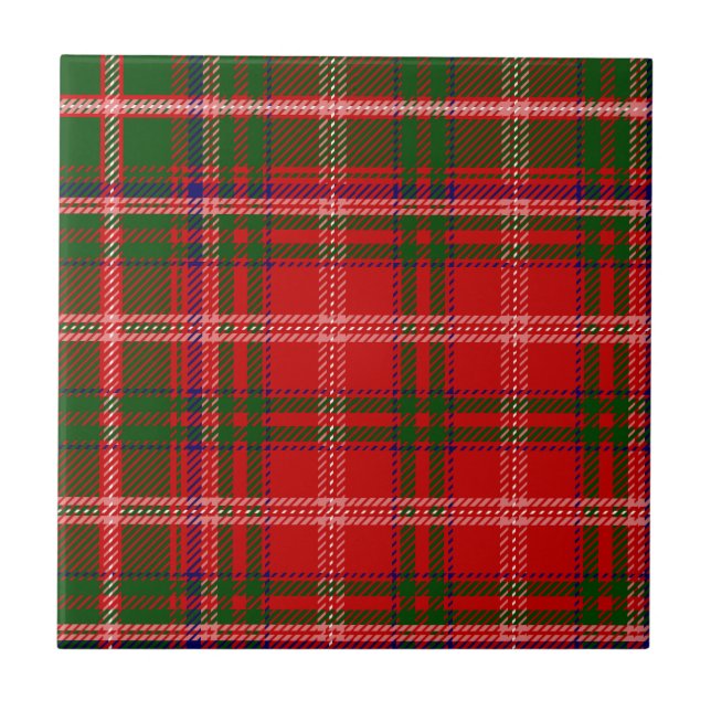 Clan MacDougall Tartan Fliese (Vorderseite)