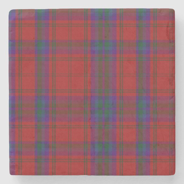 Clan MacDougall Tartan Kariert Stone Untersetzer (Vorderseite)