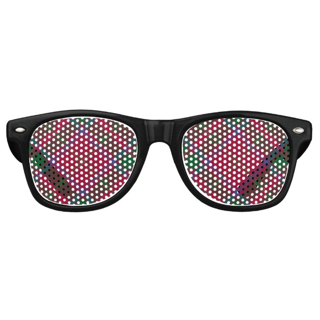 Clan MacDougall Tartan Partybrille (Vorderseite)