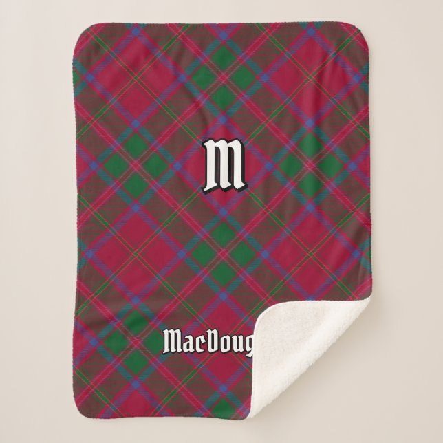 Clan MacDougall Tartan Sherpadecke (Vorderseite)