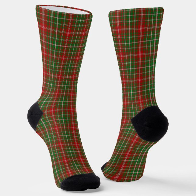 Clan MacDougall Tartan Socken (Gewinkelt)
