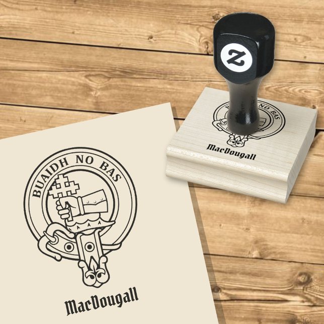 Clan MacDougall Wappen Gummistempel (Von Creator hochgeladen)