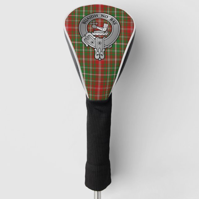 Clan MacDougall Wappen & Tartan Golf Headcover (Vorderseite)