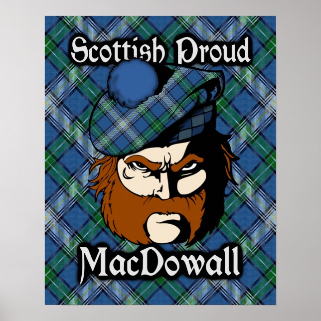 Clan MacDowall Scottish Tartan Poster (Vorne)