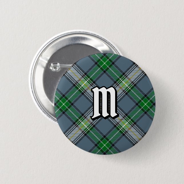 Clan MacDowall Tartan Button (Vorne & Hinten)
