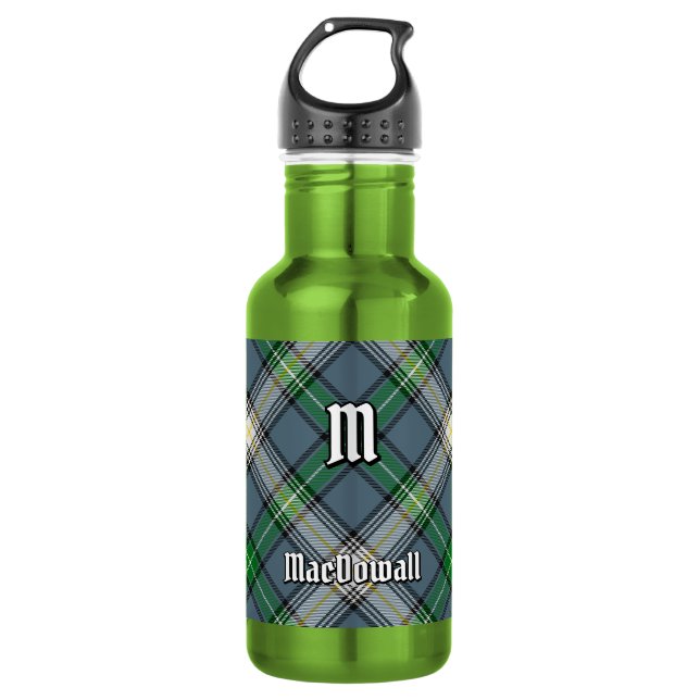 Clan MacDowall Tartan Edelstahlflasche (Vorderseite)