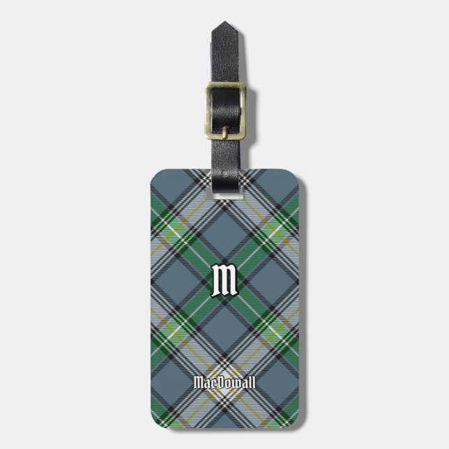 Clan MacDowall Tartan Gepäckanhänger (Vorderseite vertikal)