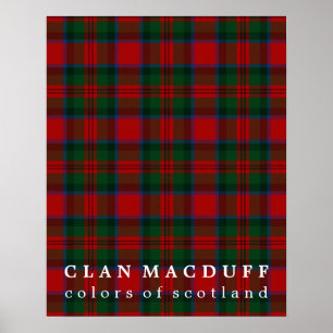 Clan MacDuff Colors of Scotland Tartan Poster